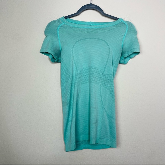 Lululemon swiftly tech short sleeve crew Aqua Mint Teal - Picture 4 of 8